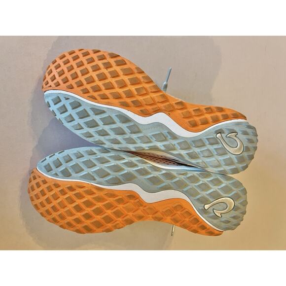 OluKai | Wailuku Lace Up Peach Swell Running Sneakers 20478-PCAA Womens Size 7 - Picture 7 of 7